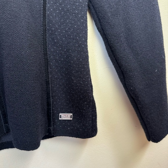 Dale Of Norway Merino Wool Jacket Black Gray Full Zip Sweater Cardigan - Picture 8 of 16